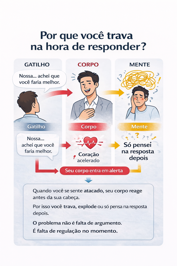 Infográfico: o que acontece no corpo quando você trava